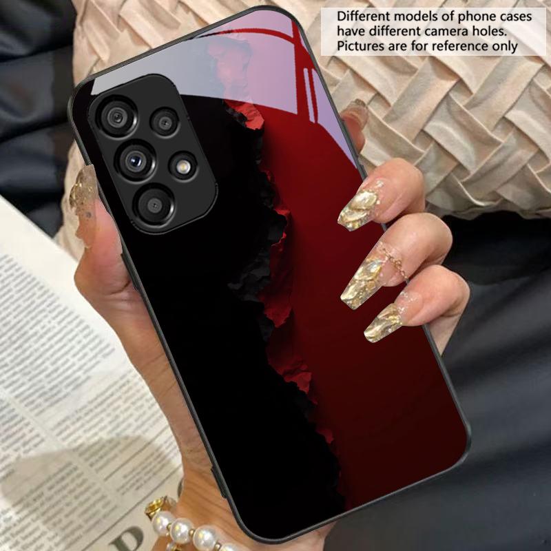 Черно-белые изображения Для Samsung Galaxy S10 S20 Plus S21 FE S22 23 24 FE S25 Ultra Черный закаленное стекло чехол для телефона жесткий корпус