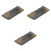 Setomonohonpo Set of 3 Black Iga 29cm Sanma Plates X X Ceramic Long Plates (Setomonohonpo) Tea-Blown [29.5 12.7 2cm]