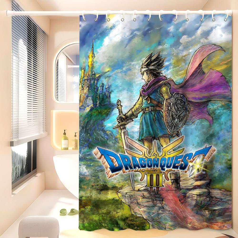 D-Dragon Quest 1 шт. 150X180 см Печатная Занавеска для душа Перегородка Ванная комната Водонепроницаемая и Устойчивая к плесени