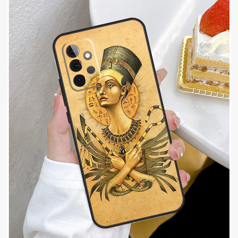 Египет Нефертити Анубис Анх Чехол Для Samsung Galaxy A55 A35 A15 A14 A34 A54 A73 A53 A33 A23 A13 A12 A32 A52 A51 Чехол