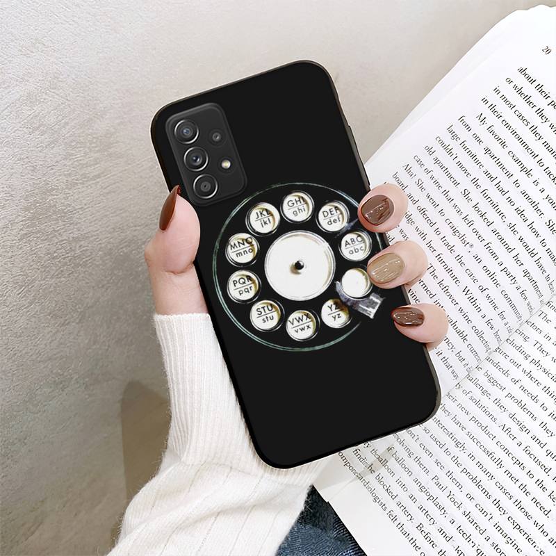 Чехол для телефона с поворотным диском в стиле ретро для Samsung Galaxy A02 A12 A21 A22 A32 A41 A42 A51 A71 A72