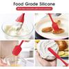 6 Pieces Silicone Spatula Food Grade for Baking Cooking Cake Frosting Kit Heat Resistant Non Stick Kitchen Baking Tool