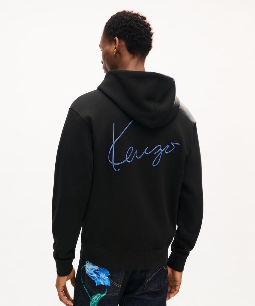 Kenzo Men'S Signature Classic Zip-Up Hoodie_K263Amw401Bkx