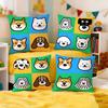 Gentle Cartoon Simple Cute Dog Cushion Cover Premium Soft Pillowcase SkinFriendly MultiPurpose for Home Office Travel