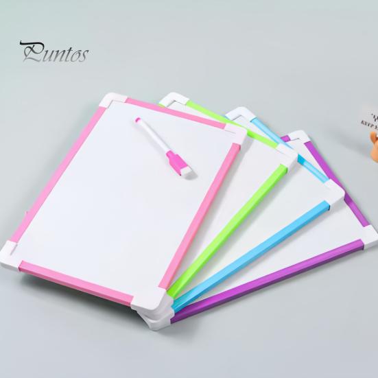 Набор магнитно-маркерных досок с подвесной веревкой и рамкой из ПВХ, гладкая поверхность для письма, магнитная доска для сухого стирания с ручкой и 2 пряжками