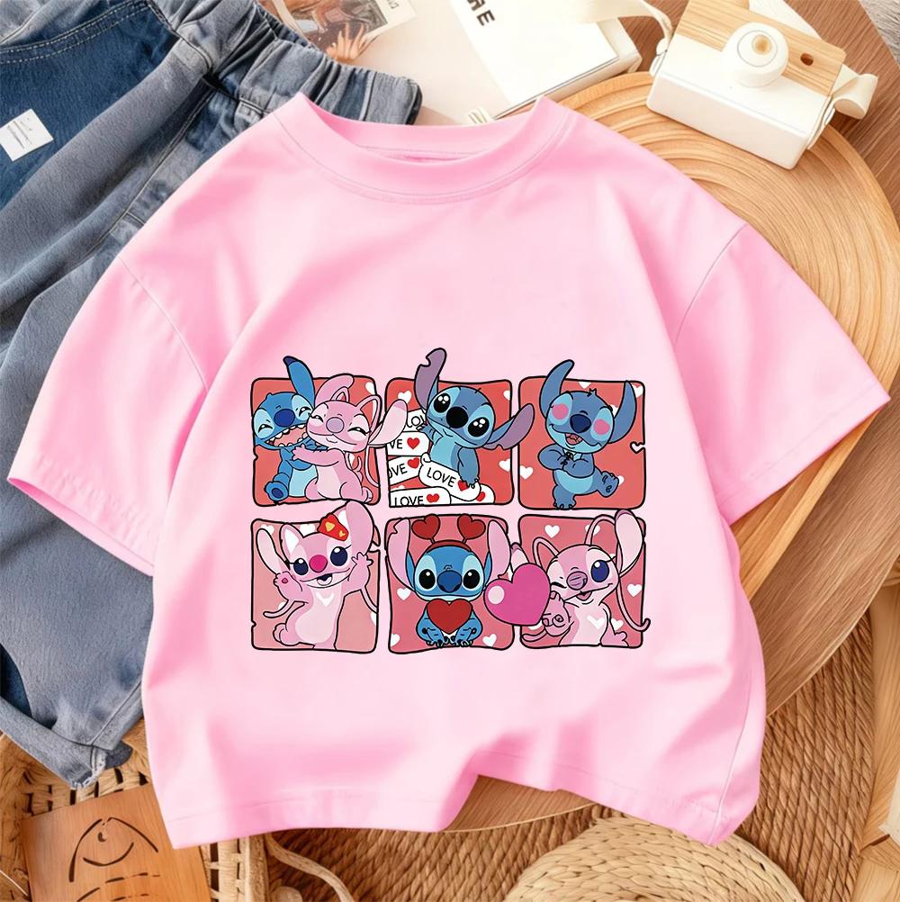 Daily Casual Kids T Shirt Stitch Fashion Cartoon Print For Boys Girls Summer Street Style Outfit