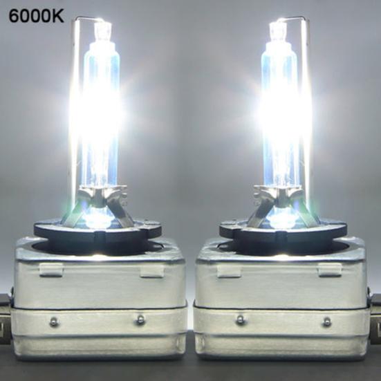 2Pcs D1S 35W 6000K Xenon HID Bulb White Metal Stent Base