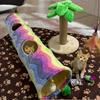 Foldable Interactive Cat Tunnel Toy with Plush Balls - Perfect for Endless Playtime!