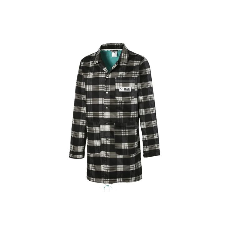 Puma Длинная клетчатая куртка X Rhuude Aop Мужское пальто белое 595345-02