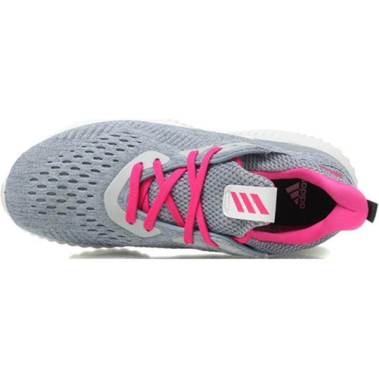 adidas Alphabounce EM J Модные Удобные Нескользящие Прочные Кроссовки с Низким Верхом для Бега Детские Кроссовки для Бега Серые BY3424