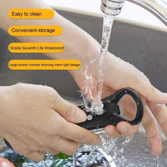 Пищевой термометр, водонепроницаемый цифровой термометр для мяса, складной термометр с мгновенным считыванием для кухни, барбекю