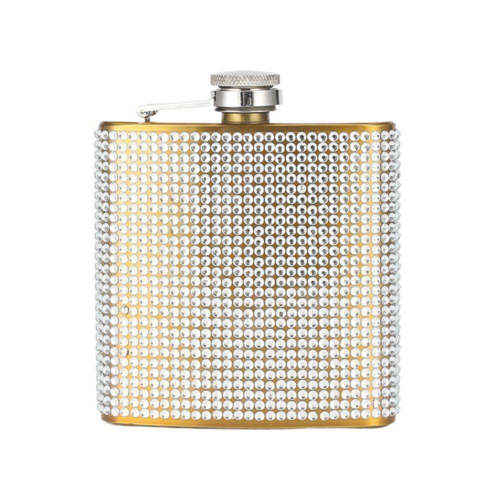 Leak-proof Wine Bottle Portable Alcohol Bottle Diamond Hip Flasks