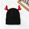 Soft Reindeer Antler Hat Warm Deer Horn Beanie Party Knit Beanie Cap  Outdoor