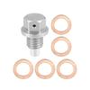 X AUTOHAUX Магнитная пробка слива масла Алюминиевая гайка сливного поддона