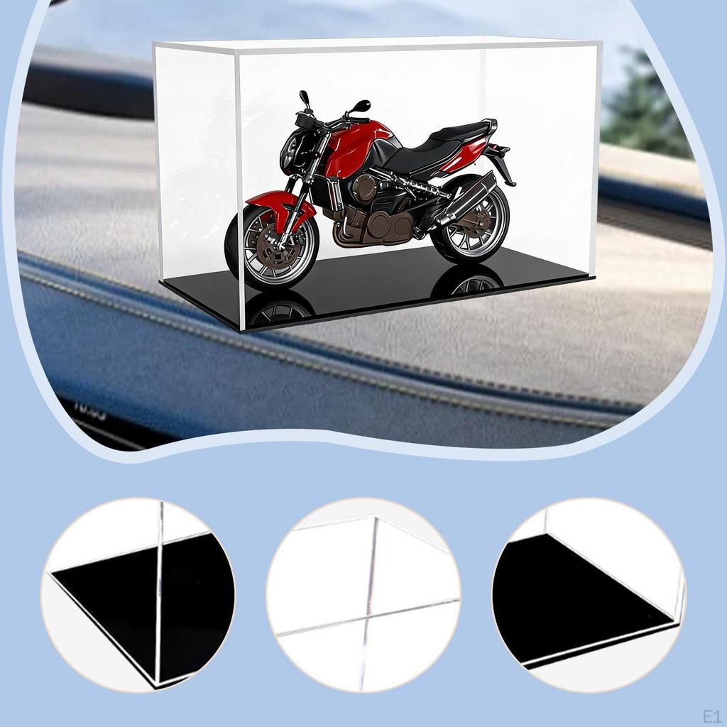 Motorcycle Model Display Case Box 1:12 for Vehicle Toy Collectibles Countertop Stackable