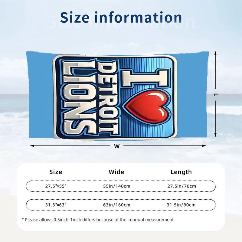 Detroit Lions Beach towels also serve as bath towels summer essential a musthave for the outdoors the beach and the pool