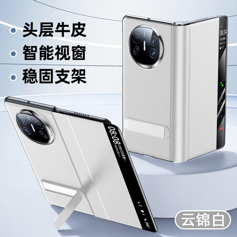 Premium Genuine Leather Flip Case Mate X6 X5 X3 With Magnetic Stand Smart Window Scratch Resistant