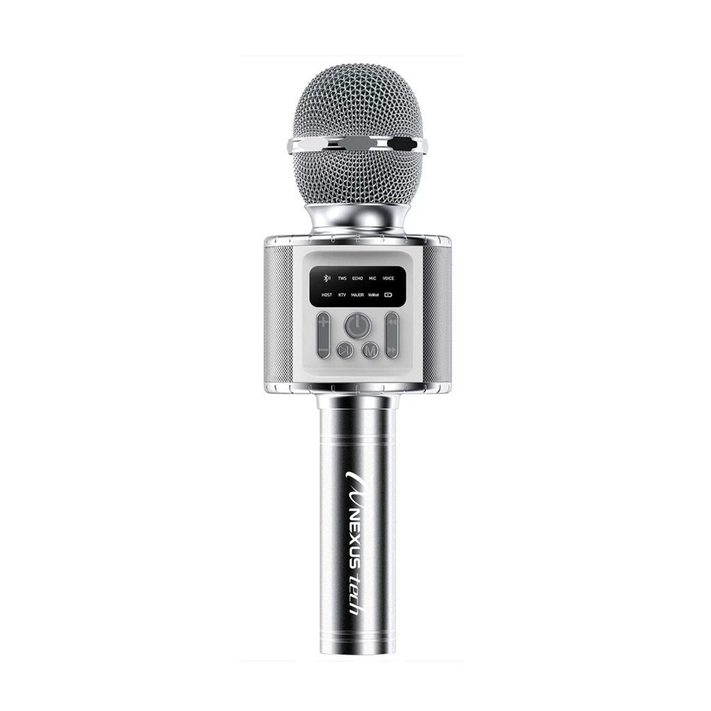TWS Dual Wireless Karaoke Microphone Bluetooth Speaker 5W RGB Light Voice Changer Professional Halloween Party Solution Home KTV Kids Adults