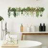 PVC Plant Branch Wall Decoration Hanging Basket Wall Decals Fresh Wallpaper  Background Wall