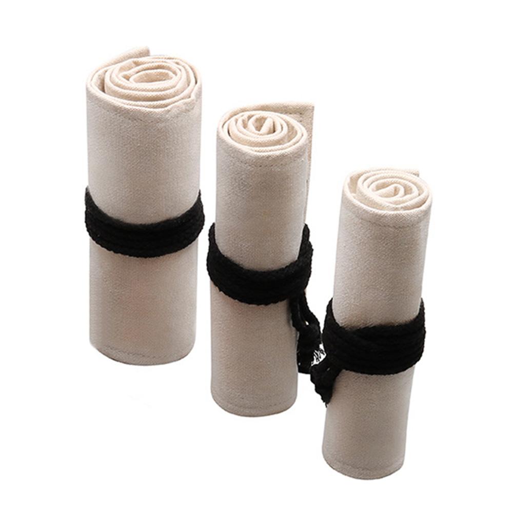 Supplies For Boys Girls Office School Wrap Roll Up Pencil Bag Stationery Pencil Case Pen Curtain