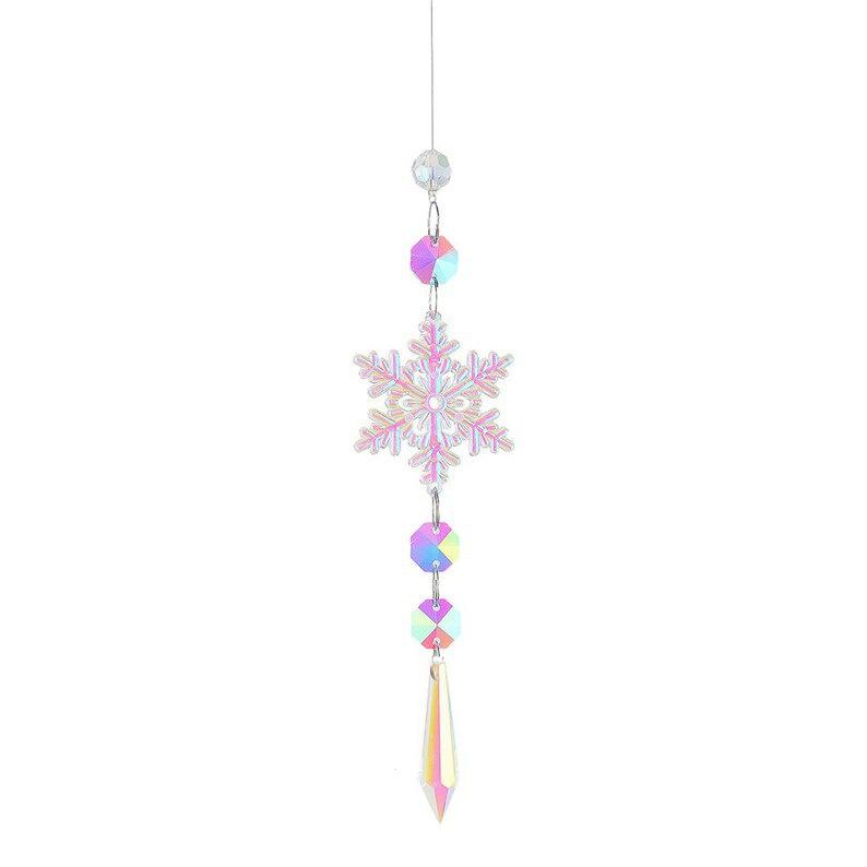 Colorful Agate Sun Catcher Creative Rainbow Prism Ball Window Pendant Rainbow Maker Natural Crystal Hanging Decor Home Car Decor