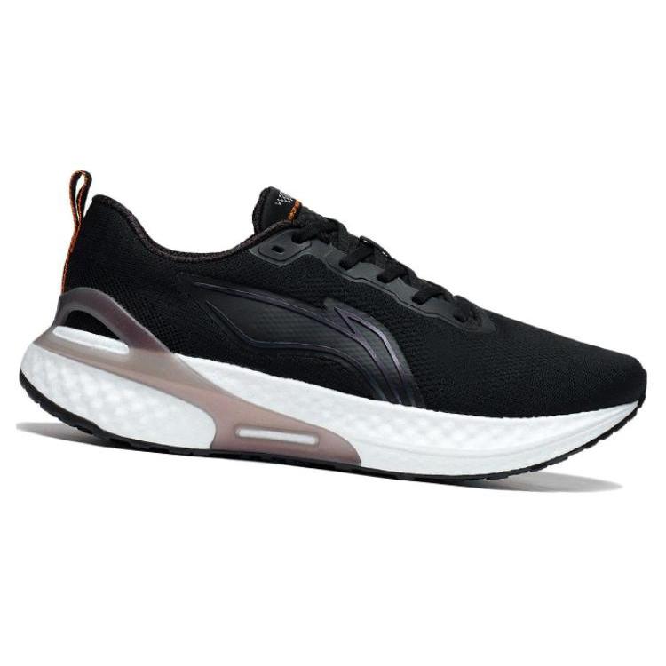 Li Ning YueYing Element Удобные Дышащие Низкие Кроссовки с Технологией BOOM Повседневные Беговые Обувь Мужская Черные ARHT007-2