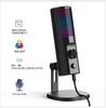 3,5 мм конденсаторный микрофон с шумоподавлением ENC, RGB LED-подсветкой, совместимый с ПК/PS4/PS5/Mac/Android, идеально подходит для стрима
