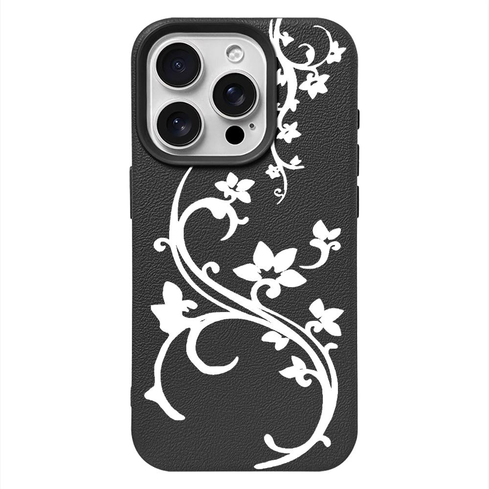 Чехол для телефона с цветочным рисунком для IPhone 17 16 15 Plus 14 13 12 11 Pro Max 17E Air 16e Ударопрочный задний чехол Coque