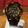 Б/у NIXON THE 42-20 CHRONO Черепаховый узор Новая батарейка