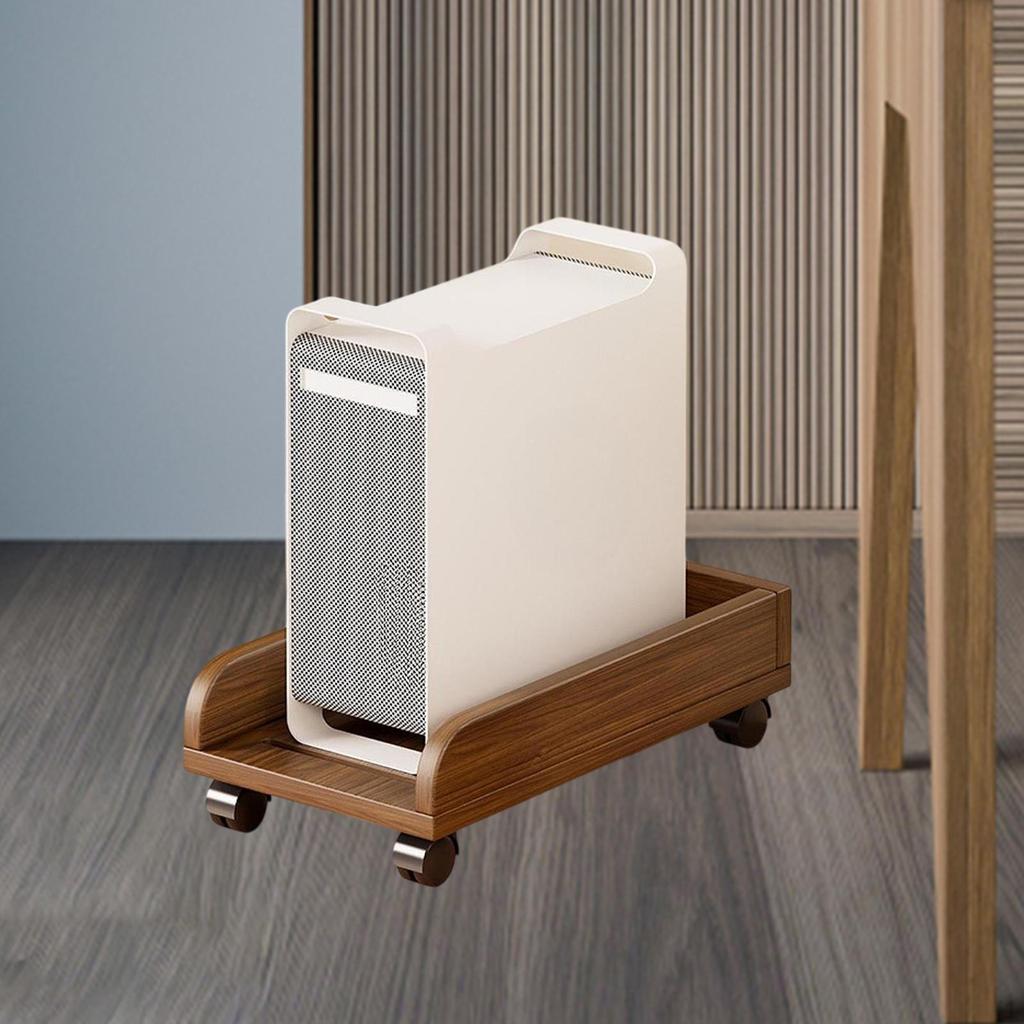 CPU Stand Computer Host Bracket Tower Ventilated PC Holder Cart Organizer for Gamers Home Office