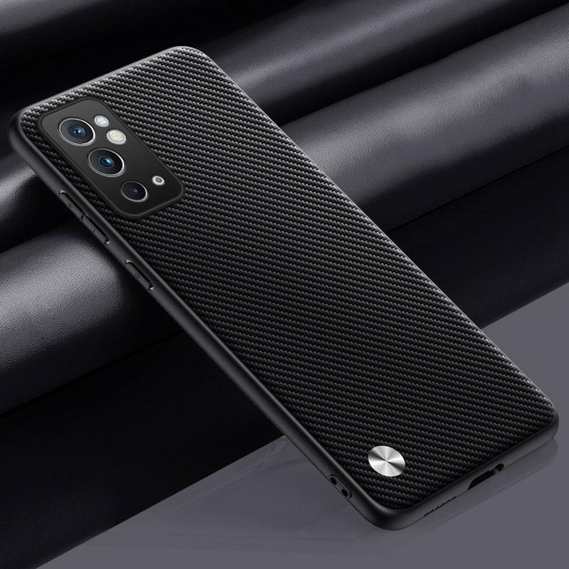Luxury PU Leather Case For OnePlus 9RT 5G Back Cover Matte Silicone Shockproof Full Protection Phone Case For One Plus 9 RT 9RT