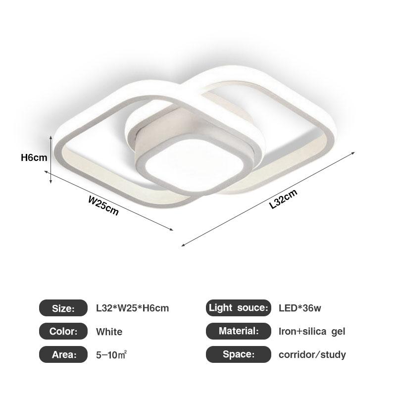 Скандинавские черно-белые светодиодные потолочные светильники, люстры для коридора, балкона, интерьер, светодиодный потолочный светильник, декор для дома AC85-265V
