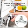 4 Hole Aerator Wrench Carbon Steel Tool For Faucet Installation And Removal With Ergonomic Handle