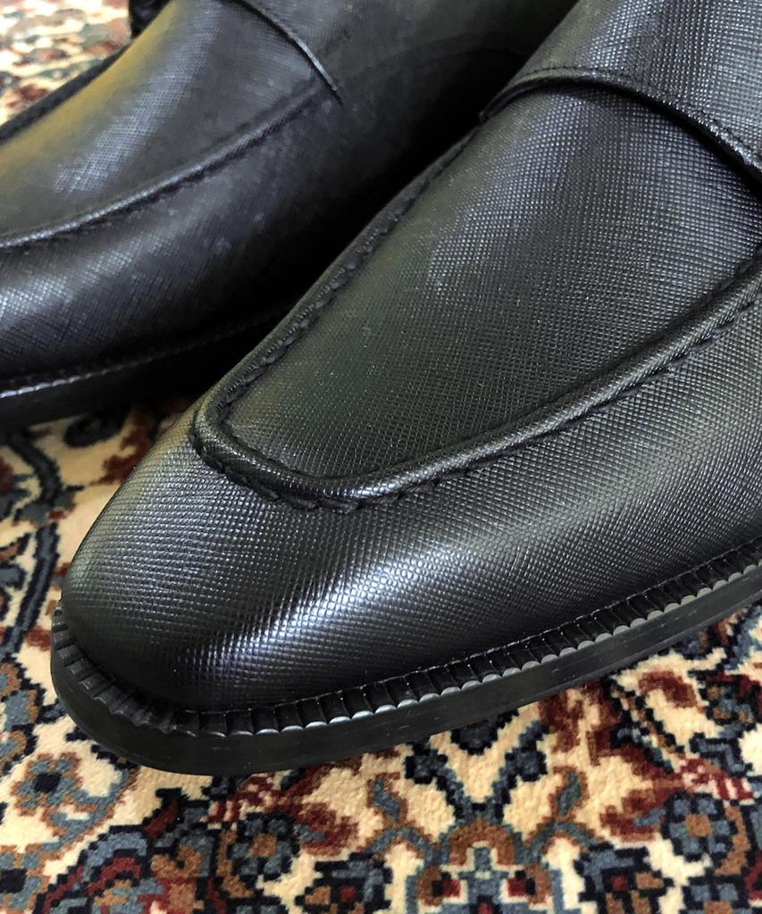 Joenshoe Harris Saffiano Double Monk Strap Black