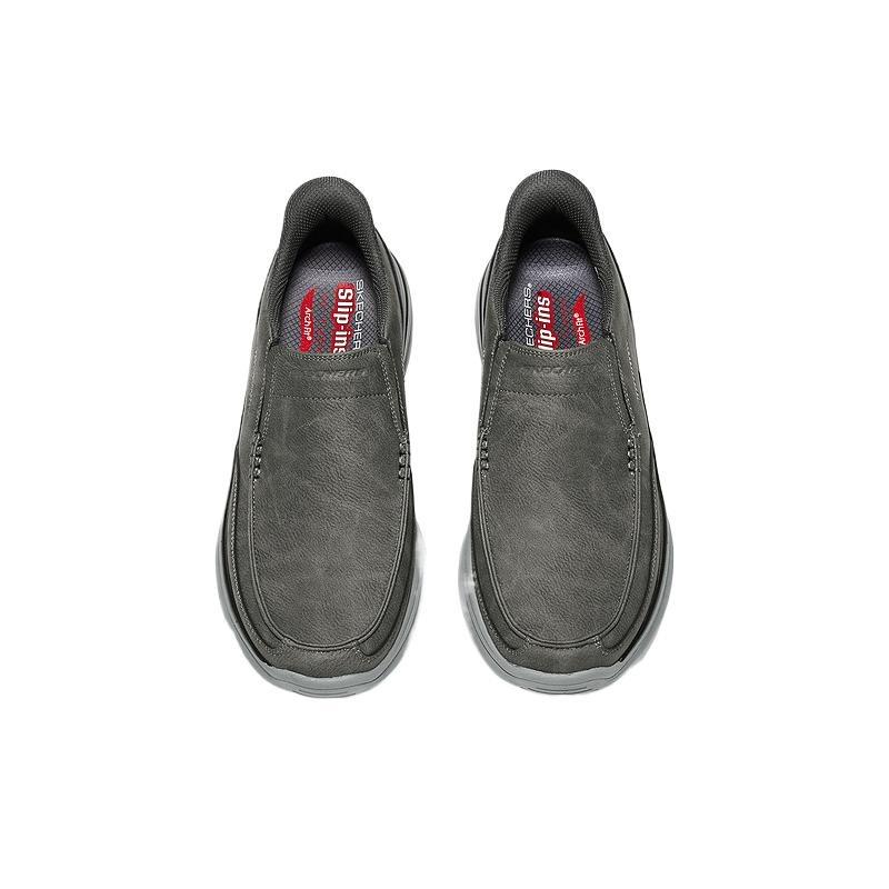 Skechers USA Men Solid Classic Comfort Low Top Daily Casual Shoes 205917-CHAR