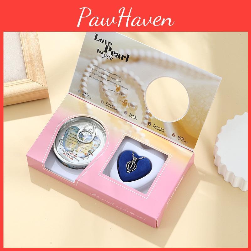 Pearl Diy Gift Necklace Set Freshwater Shell Ocean Color Box