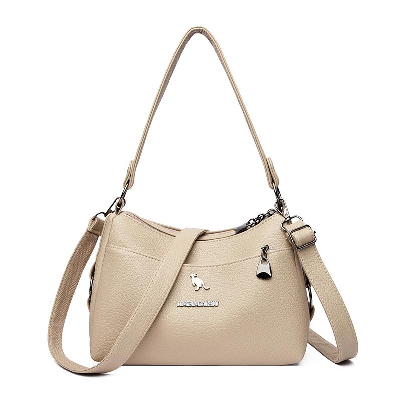 Женская сумка через плечо из ПУ большой вместимости