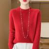 Женский кашемировый свитер Qinghe Cashmere 30% кашемир 70% шерсть Осень и Зима Пуловер Теплый и Модный