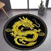 Cartoon 3D dragon pattern round carpet, suitable for living room bedroom sofa game room decoration carpet, non-slip floor mat