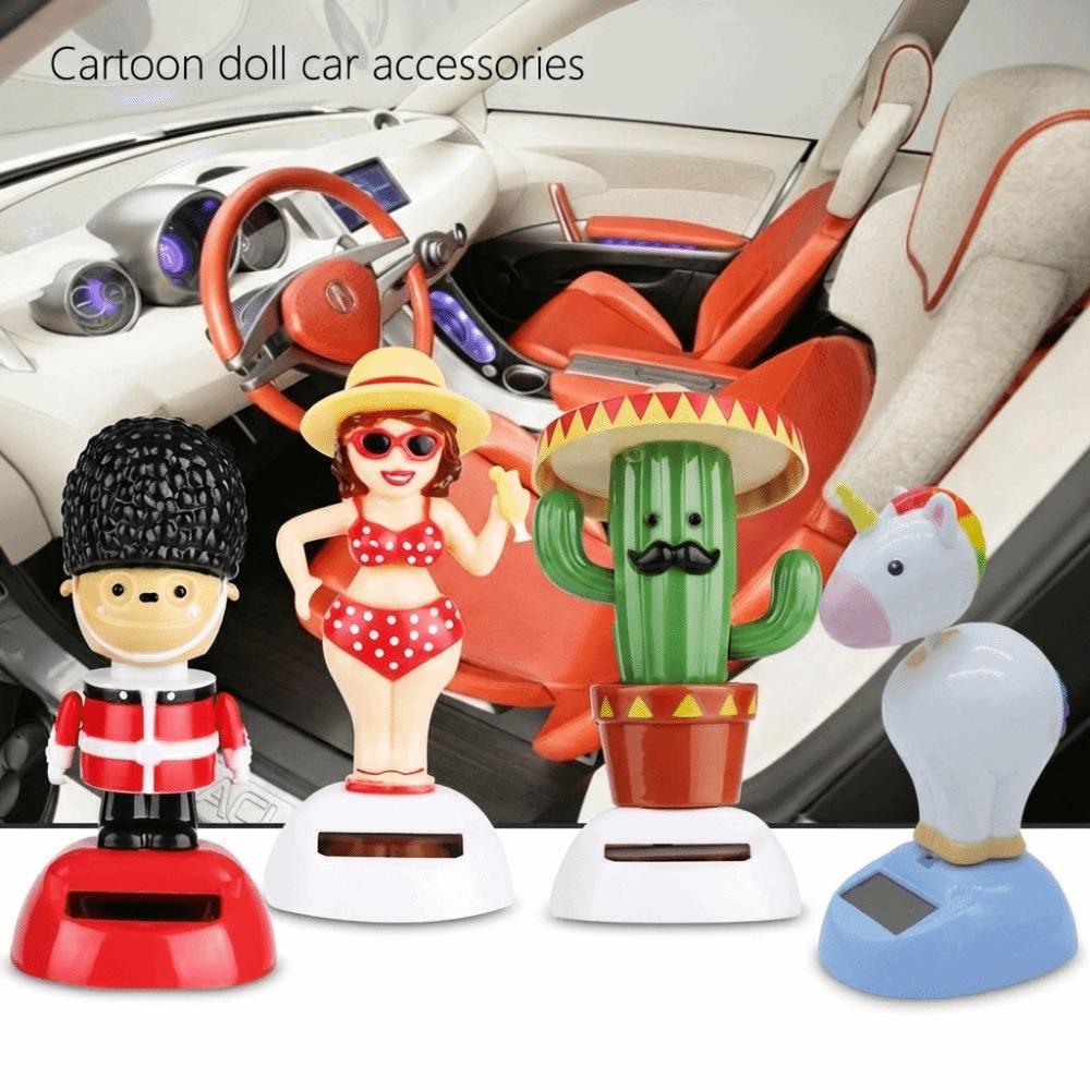 Cute Home Ornament Gift Shaking Moving Flip Flaps Toy Solar Powered Swing Dancing