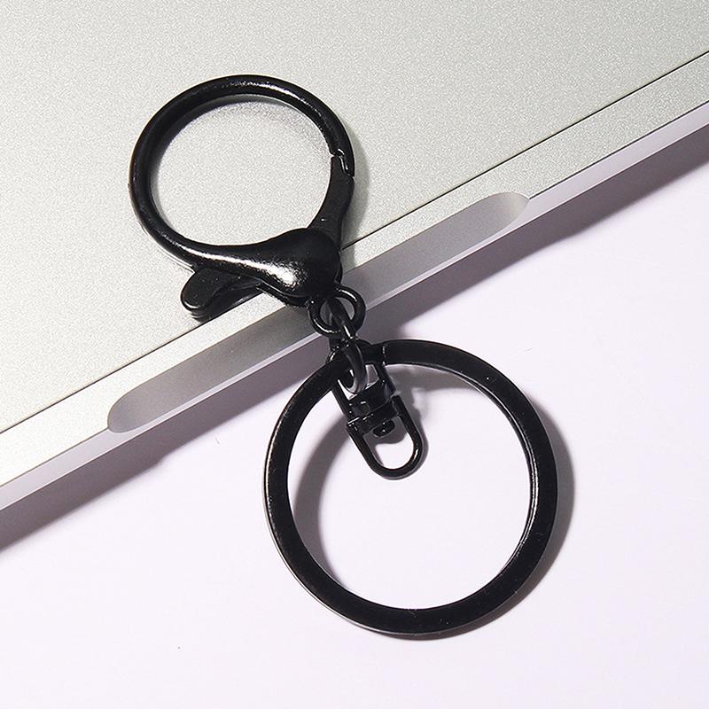 Color Lobster Clasp Big Spring Clasps Hooks With Open Rings Key Hook Keyrings For Jewelry Making Diy Keychain Accessories