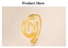 Cazador Geometric Swirl Spiral Women's Ring Stainless Steel Finger Rings 2026 Trend Jewelry Wholesale 2026 Birthday Party Gifts
