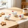Seasonal Home Ornament Miniature Polar Bear Figurines, Durable Synthetic Resin Animal Mini Sculptures Ornaments, Decorative Accents for Fairy