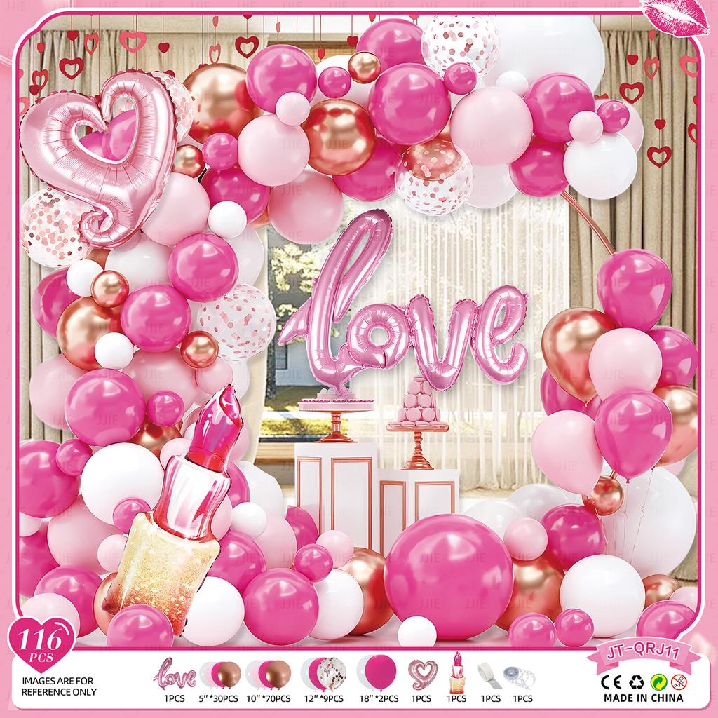 Valentine'S Day Theme Balloon Set Qixi Wedding Confession Balloon Hotel Balloon Decoration And Decoration
