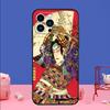 Japanese Samurai Art Phone Case For iPhone 17 16 14 13 12 11 15 Pro Max mini 15 16 Plus 16e 17 Air Bumper Cover