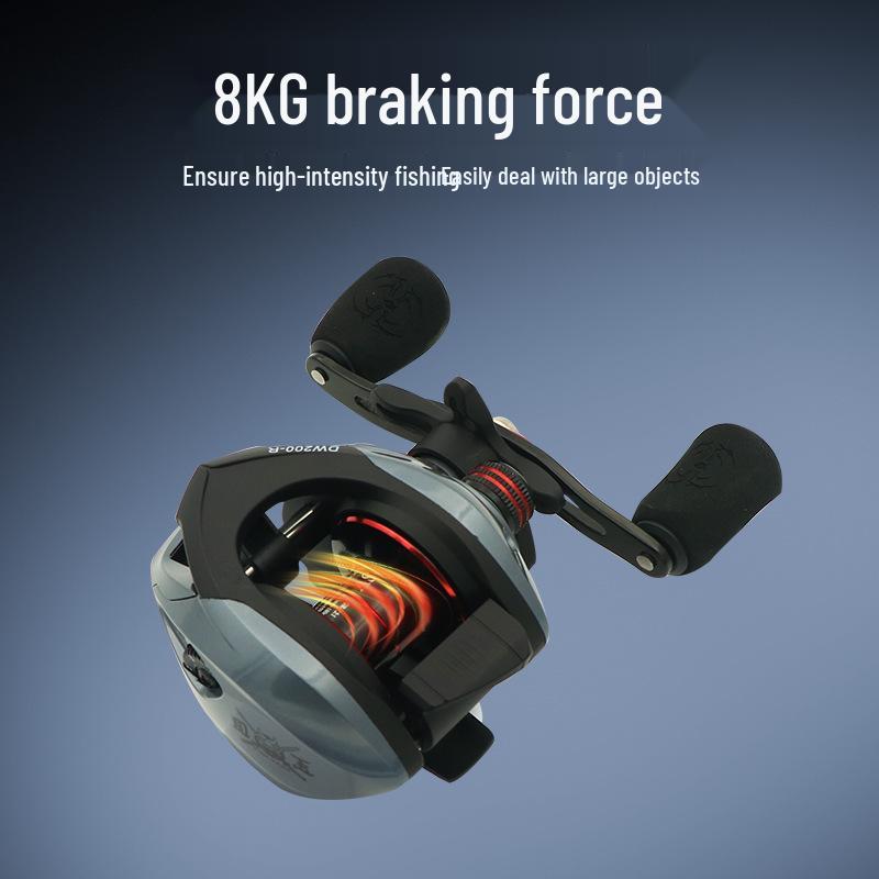 All-Metal Anti-Backlash Baitcasting Reel with Long Cast & Double Brake for Blackfish Lure Fishing