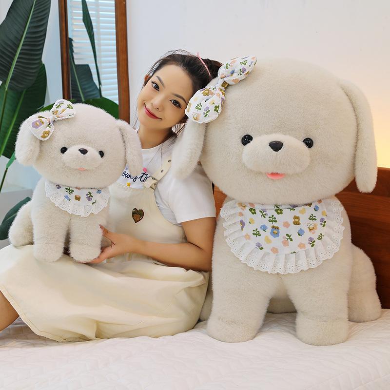 Cute Puppy Doll Sleeping Pillow Doll Toy Pastoral Dog Plush Doll Children's Birthday Gift