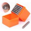 37 Pcs Steel Stamp Set 26 Letters 9 Numbers Carbon Steel Stamping Tool with Storage Box