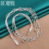 Snake Chain Smooth Bead Necklace Silver Fashion Jewelry