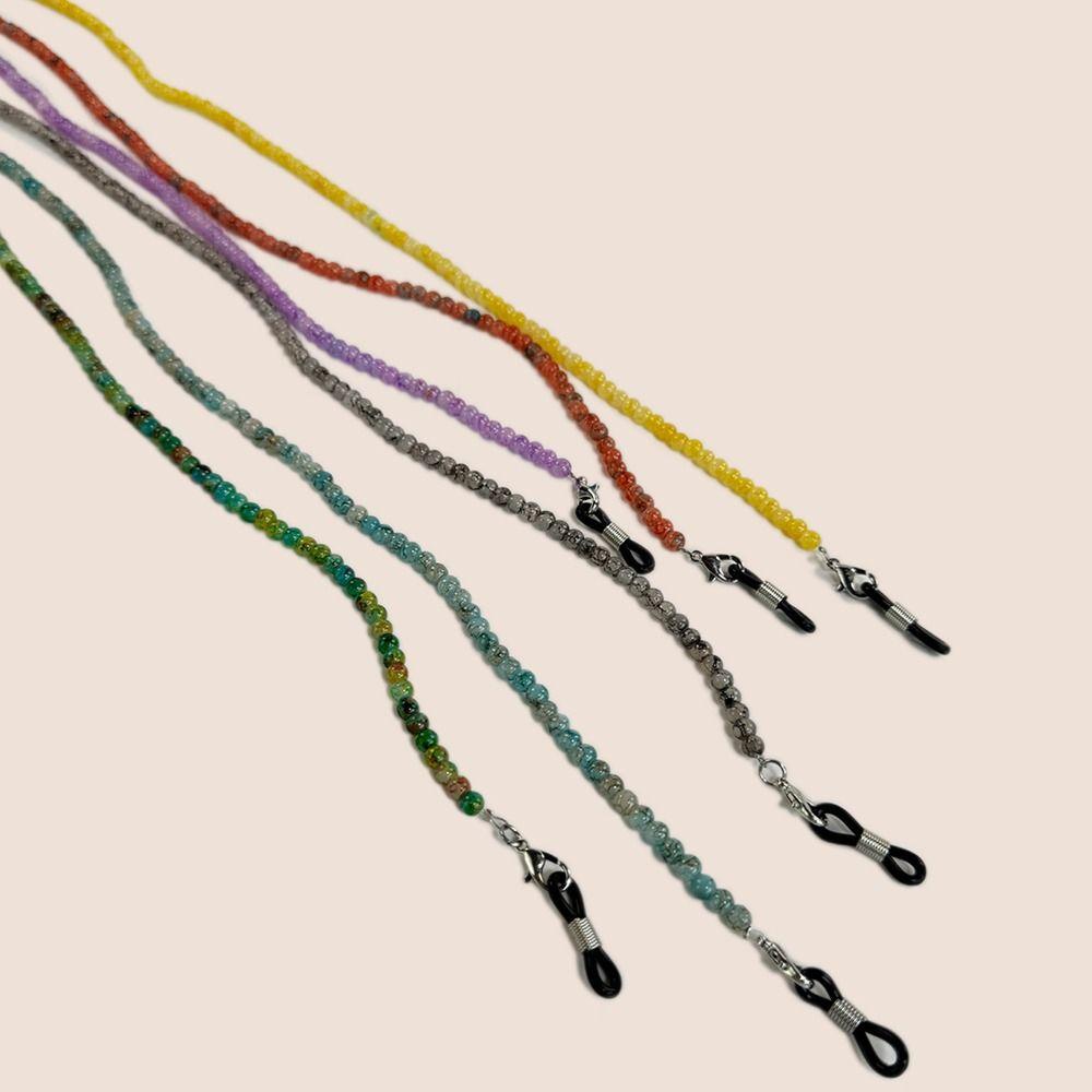 Handmade Beads Glasses Chain Colored Glass Beaded Eyeglasses Chain Glasses Hanging Rope Travel